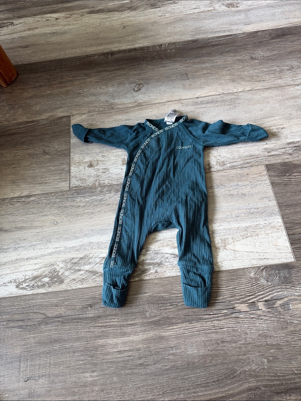 Bonds‎ Teal Ribbed Footed One-Piece Sleep N' Play